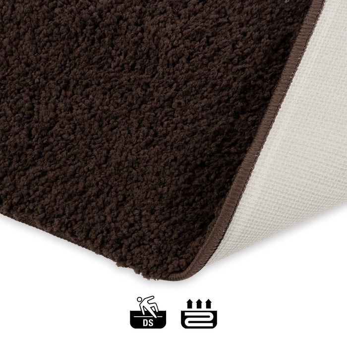 Sky Soft Badmat - Rechthoekig - Antislip achterkant - Bruin / 70 x 120 cm