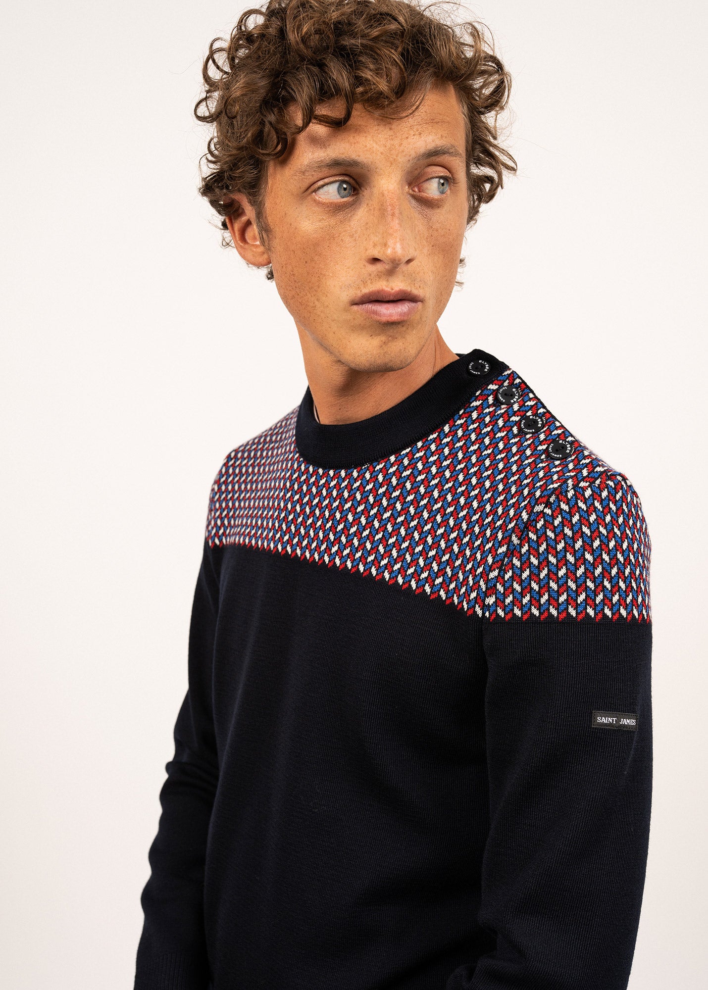 Pull marin jacquard