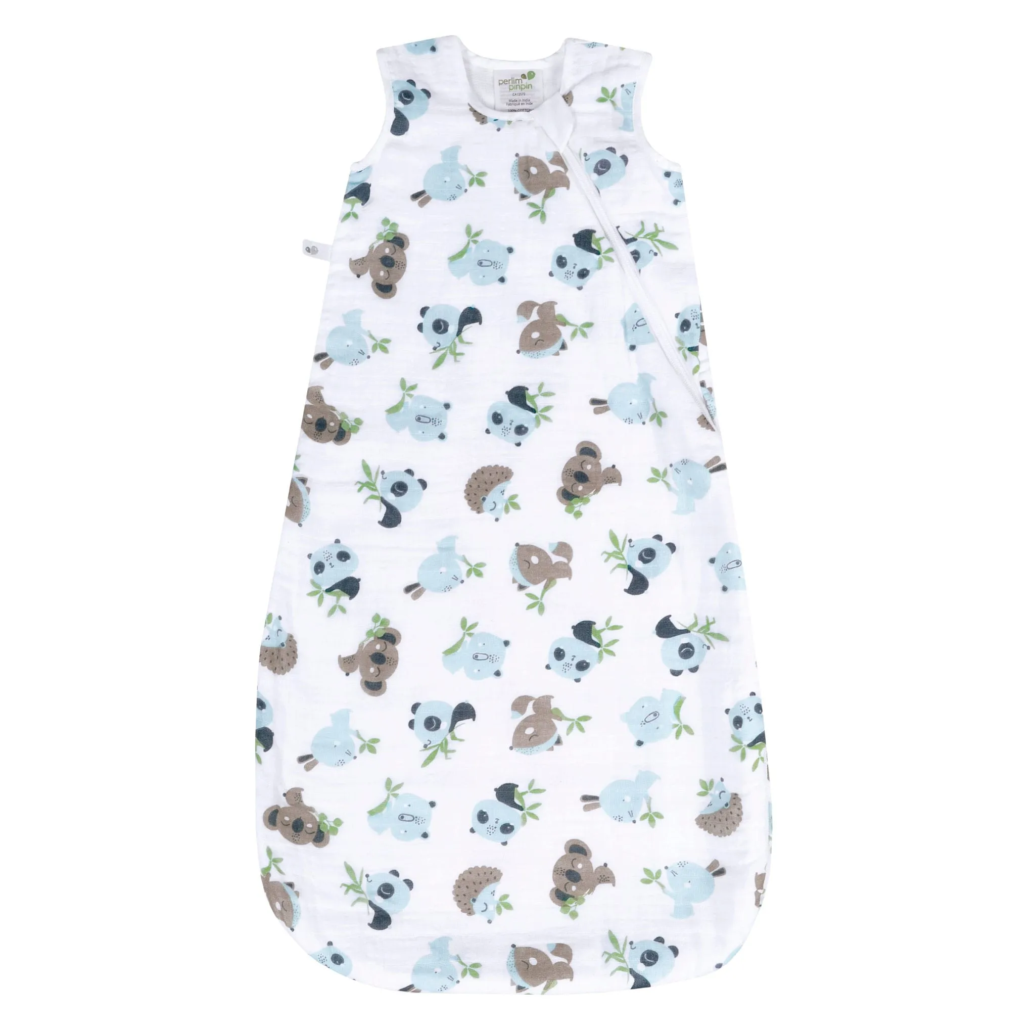Perlimpinpin Sac de Nuit Mousseline Bambou 0-36mois - Animaux