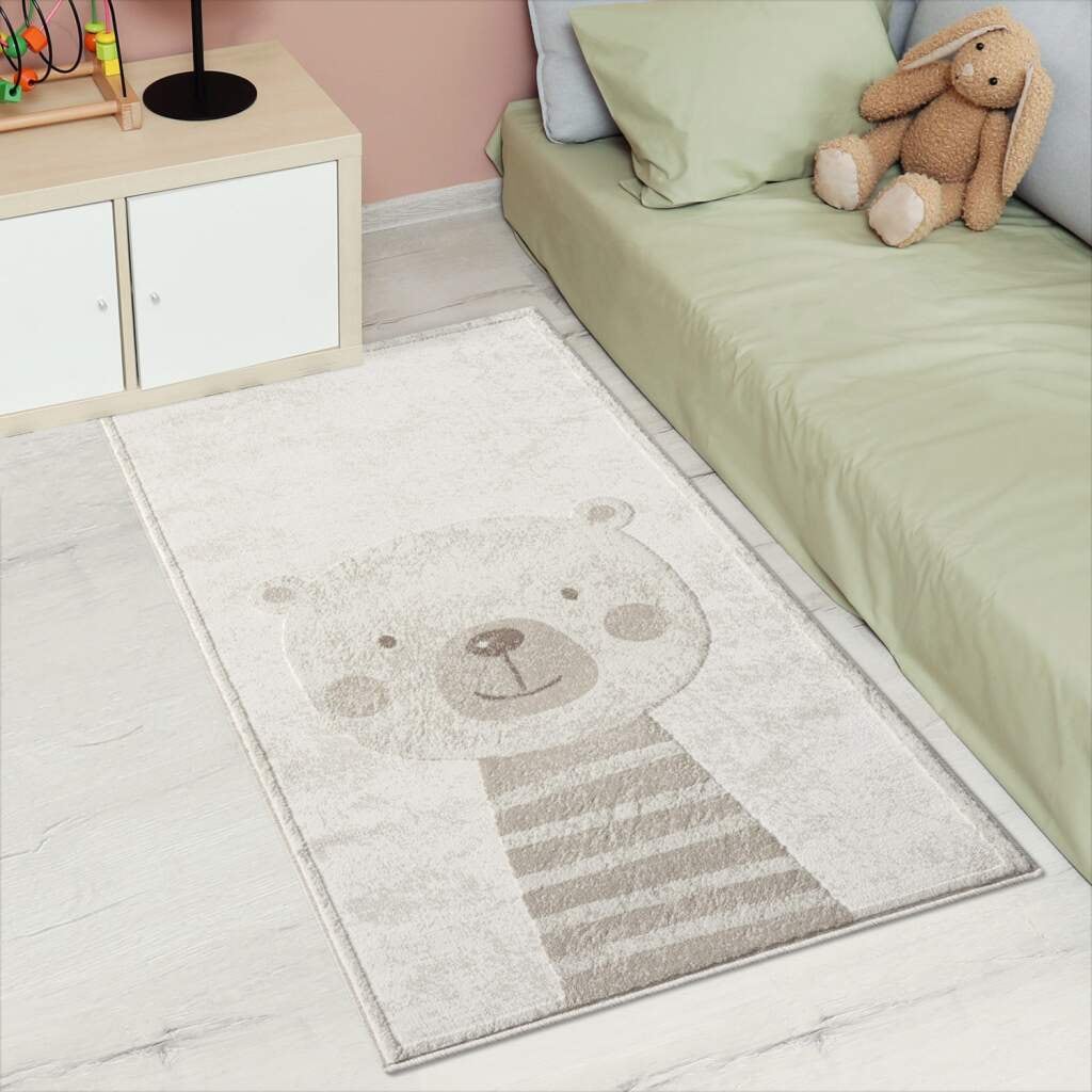 Carpet City Kinderteppich »MARA710« rechteckig 11 mm Höhe Kinderzimmer, Kurzflor,robust,Tiere,  Spielzimmer