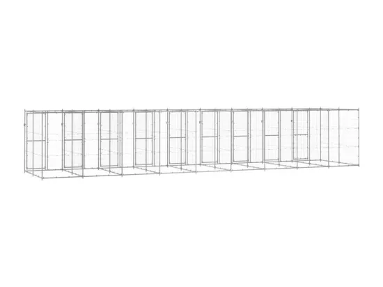 Chenil extérieur cage enclos 990 x 220 x 180 cm 02_0000412