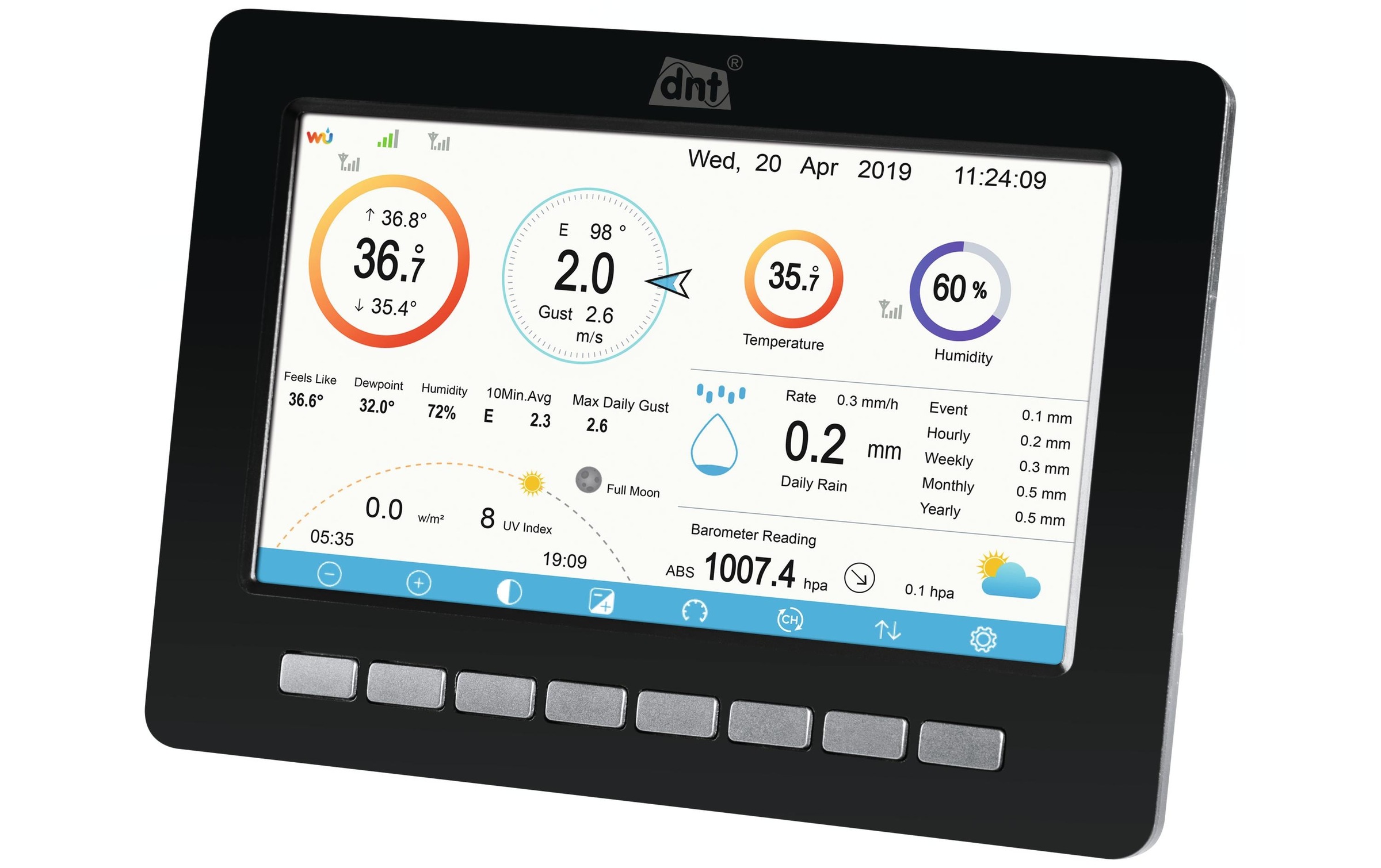 Funkwetterstation »dnt WeatherScreen PRO« ()