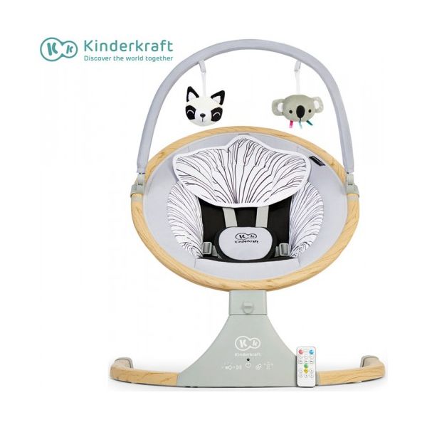Kinderkraft Espreguiçadeira De Baloiço Lumi Wooden