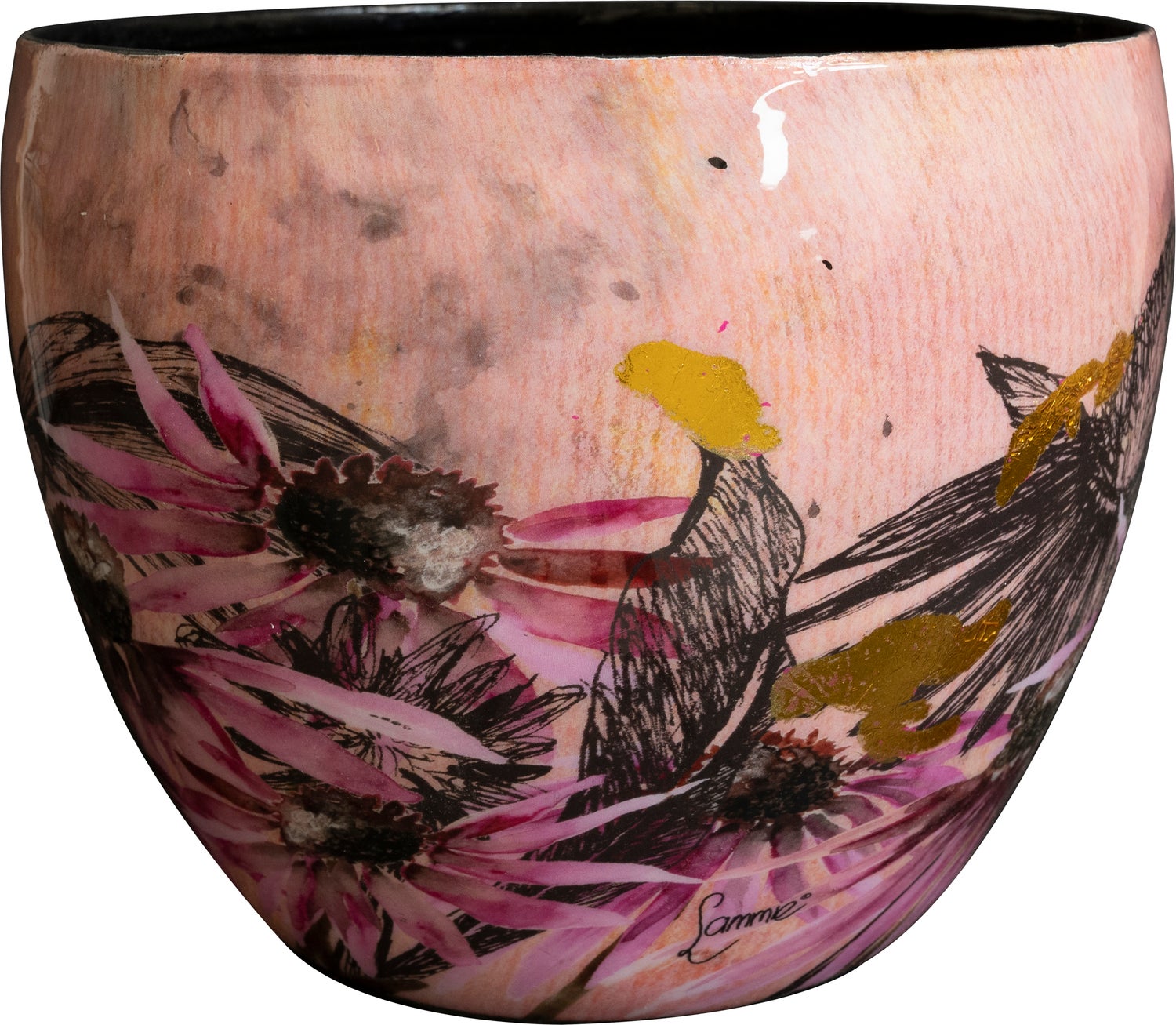 TS bloempot Polly roze D 21 H 16 cm