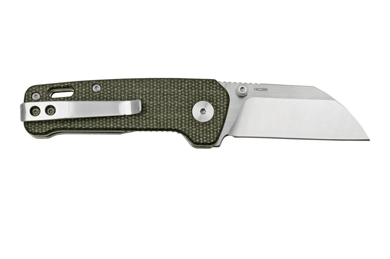 QSP Knife Penguin Mini QS130XS-A, Satin 14C28N, Dark Brown Micarta zakmes