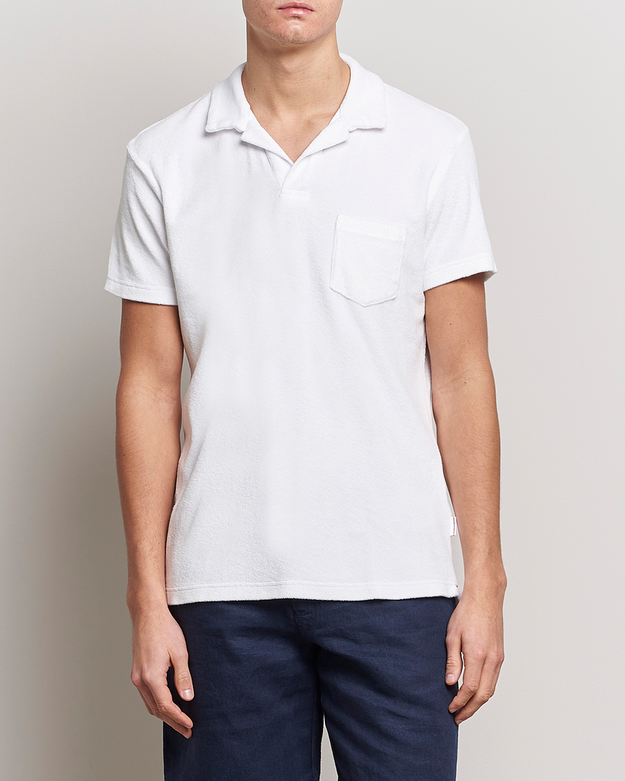 Orlebar Brown Terry Polo White