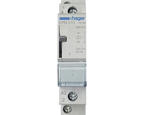 Hager EPN510 16A impulsschakelaar 1 normaal open contact