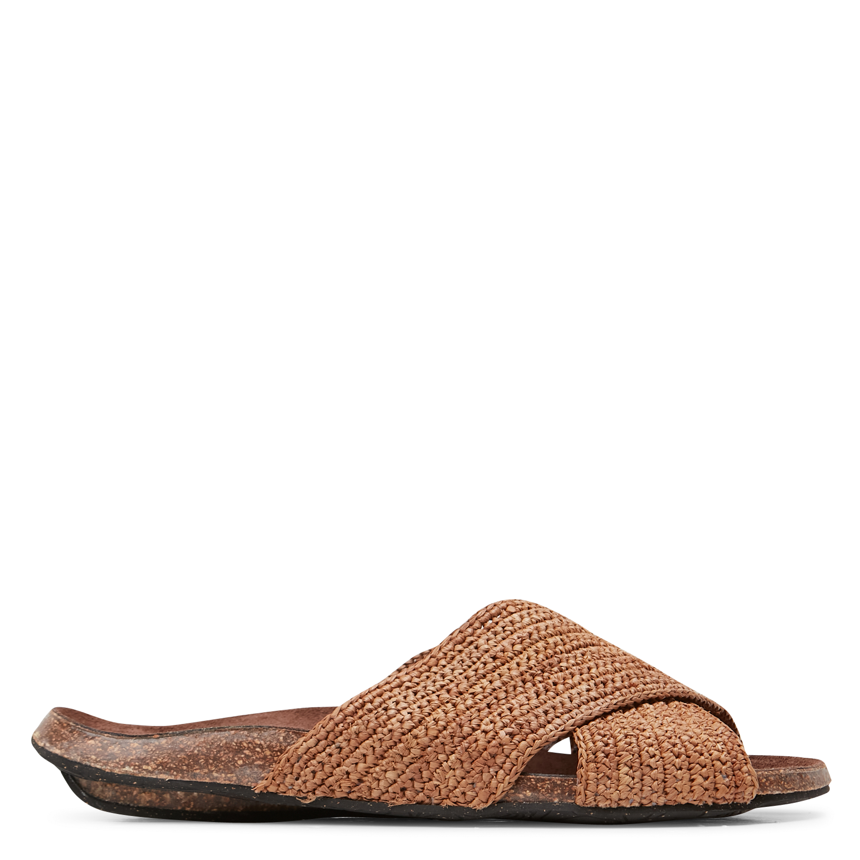 LIZZIE - Sandales plates en Raphia| Beige