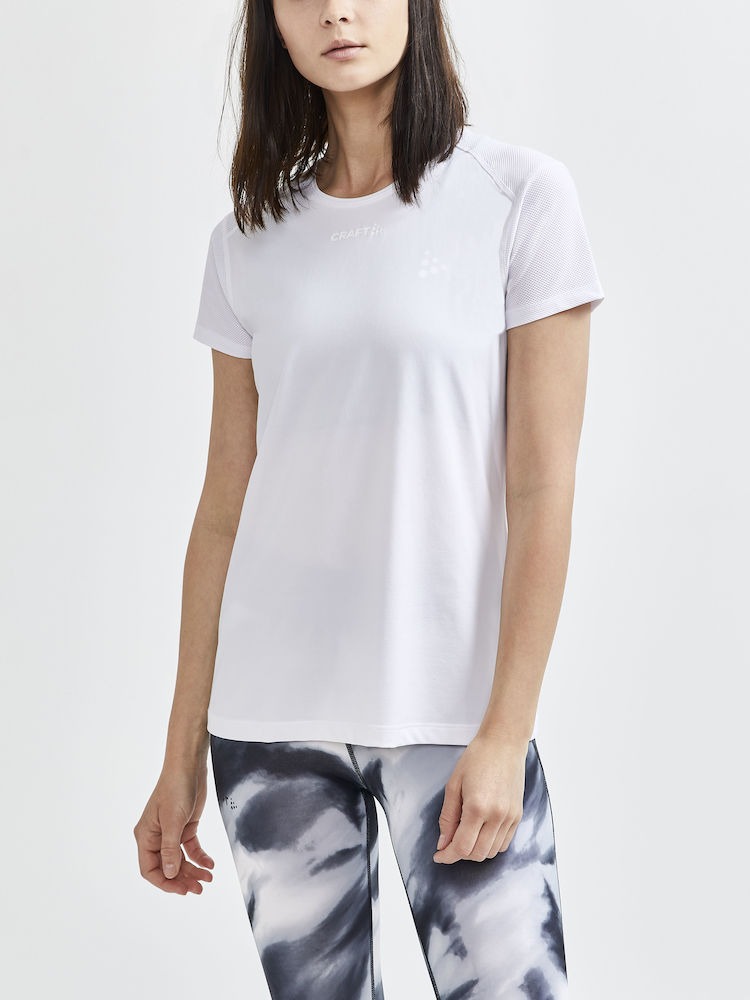 ADV Essence SS Slim Tee Dame White