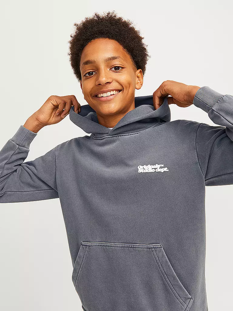 JACK & JONES Jungen Kapuzensweater - Hoodie JORVERMONT grau