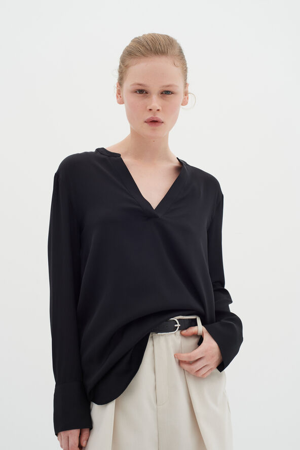 InWear LikoIW Blouse Premium - 93% Silk Black
