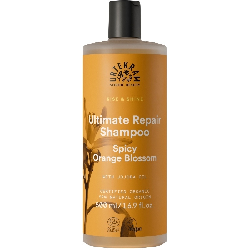 Urtekram Rise & Shine Ultimate Repair Shampoo Spicy Orange Blossom 500 ml
