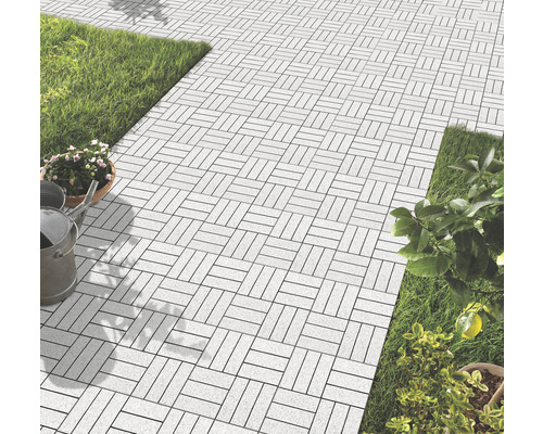 florco® steenkliktegel 30 x 30 x 2,8 cm, 4 stuks, graniet