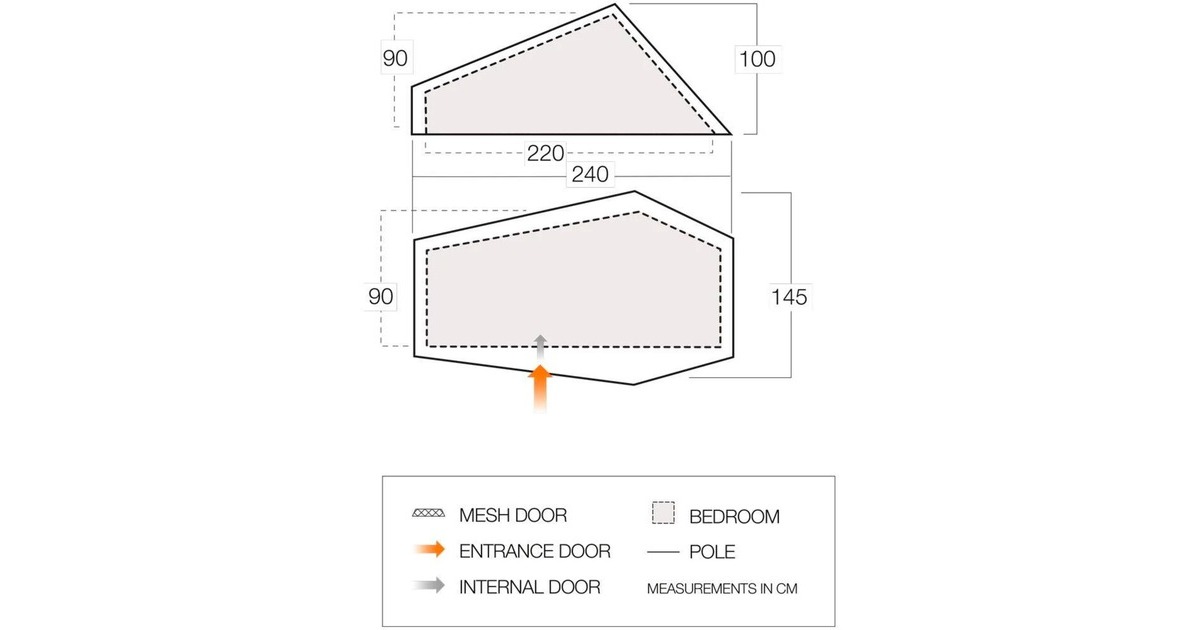 VangoF10 Hydrogen Air tent  (Donkergroen)