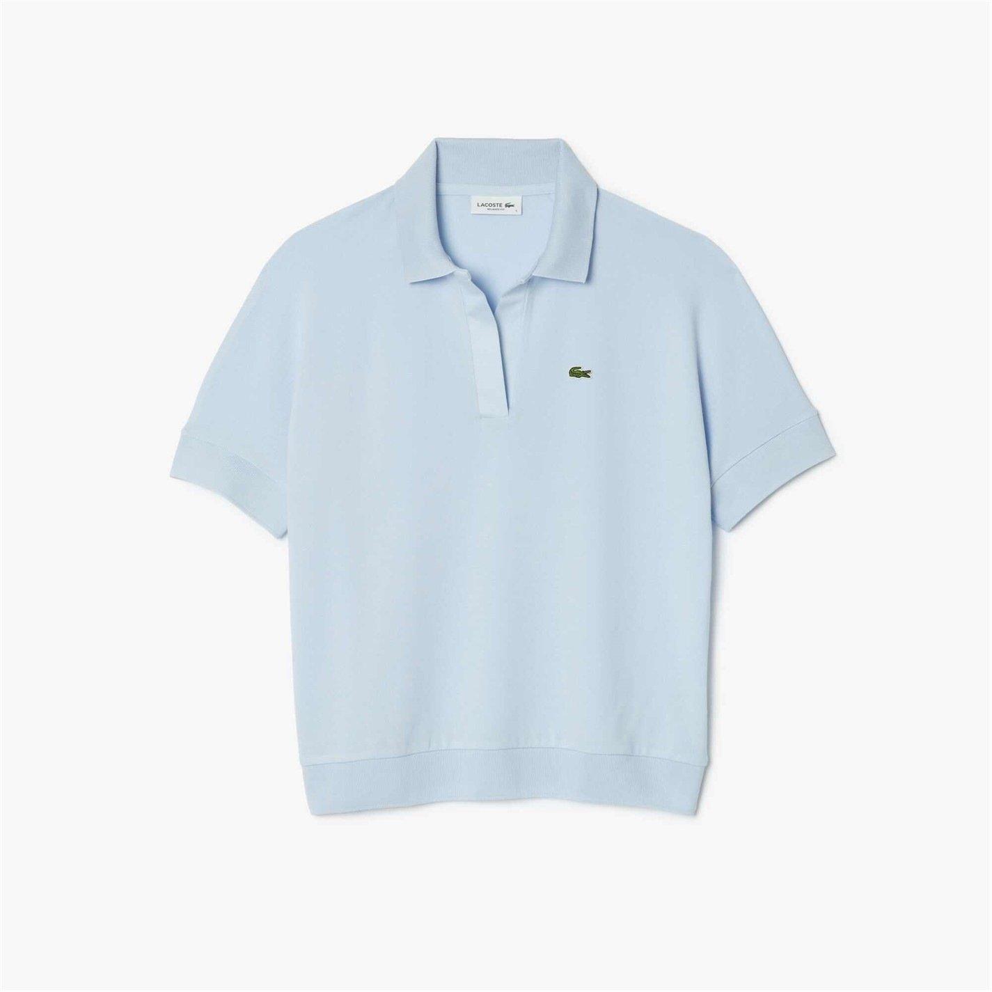 Lacoste Open Neck Fluid Piqué Polo Shirt