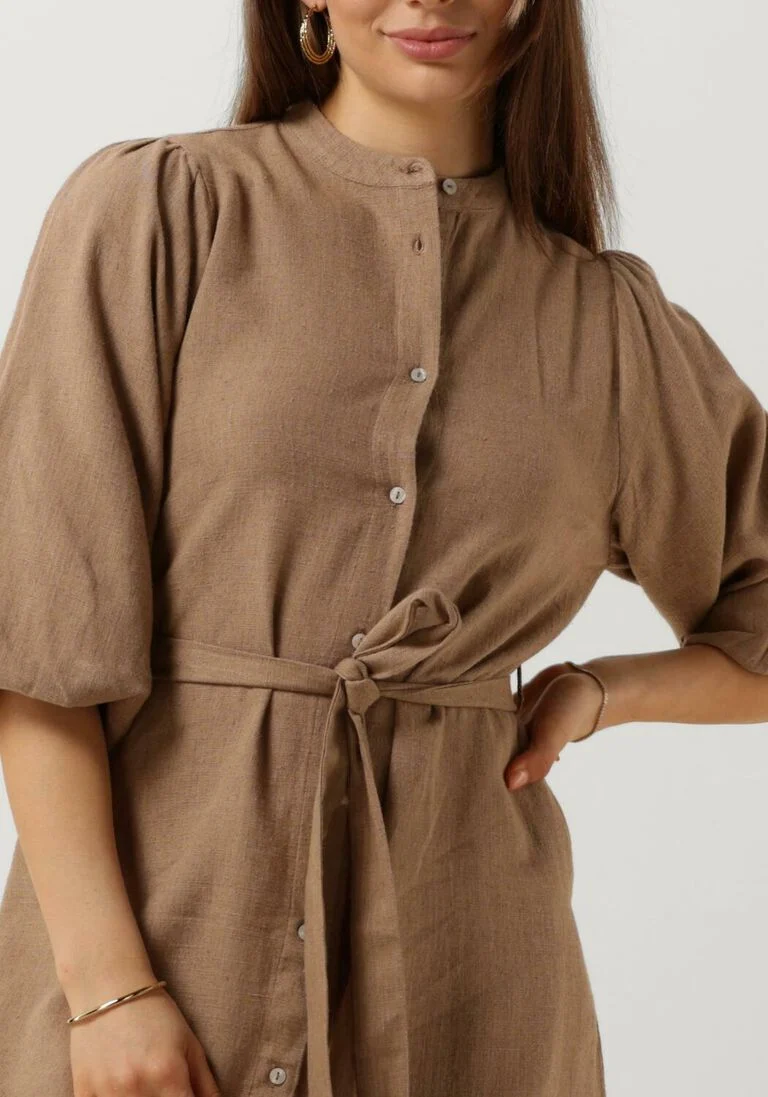 NOTRE-V bruine notre-v mini jurk nv-duno