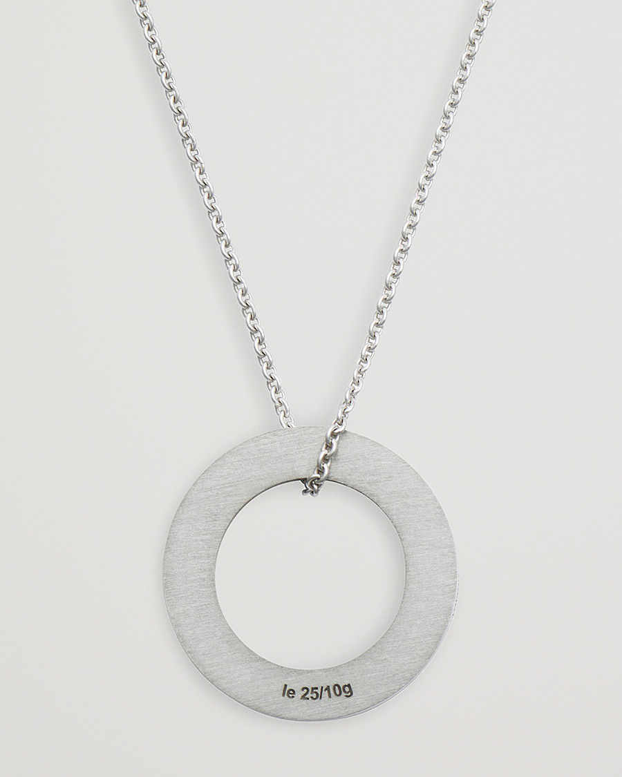 LE GRAMME Circle Necklace Le 2.5  Sterling Silver