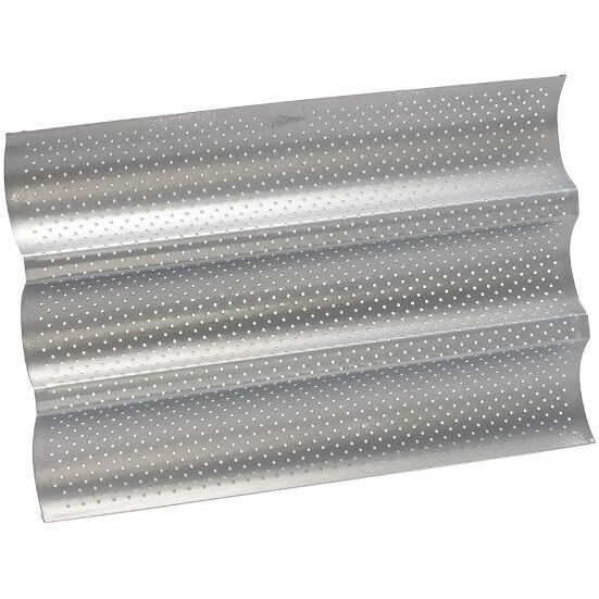 Moule 3 baguettes en acier Silver Top - 38 x 25 cm