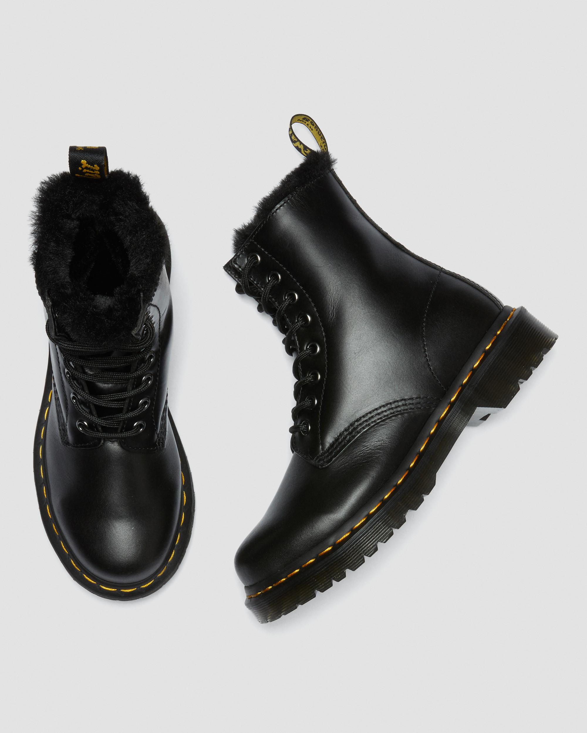 1460 Serena Faux Fur Lined Lace Up Boots