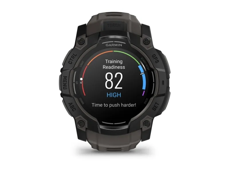Garmin Instinct 3 AMOLED - 50 mm - sort fiberforstærket polymer - Ja smart ur med bånd - silikone - trækul - display 1.3