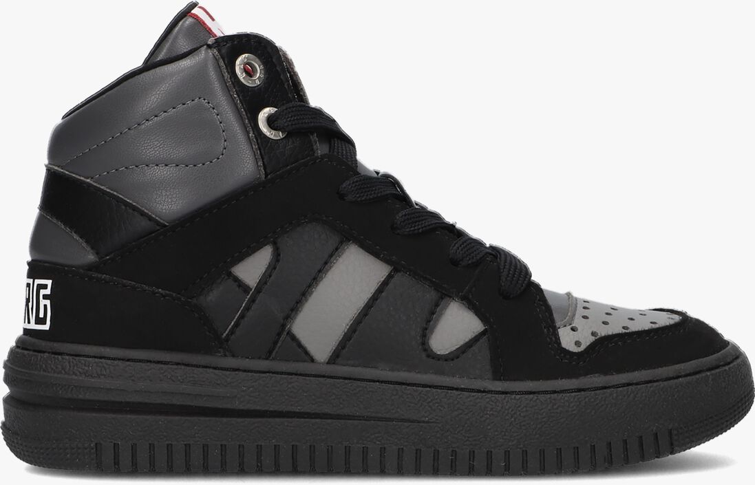 RED-RAG zwarte red-rag hoge sneaker 13785