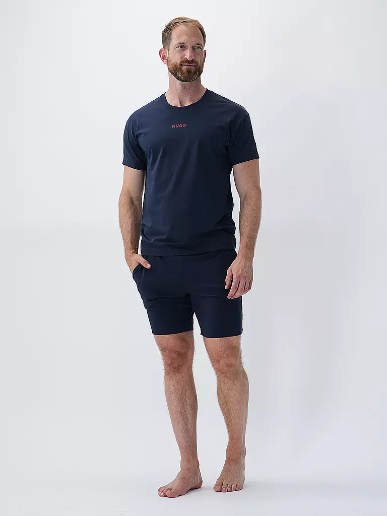 HUGO Loungewear T-Shirt blau
