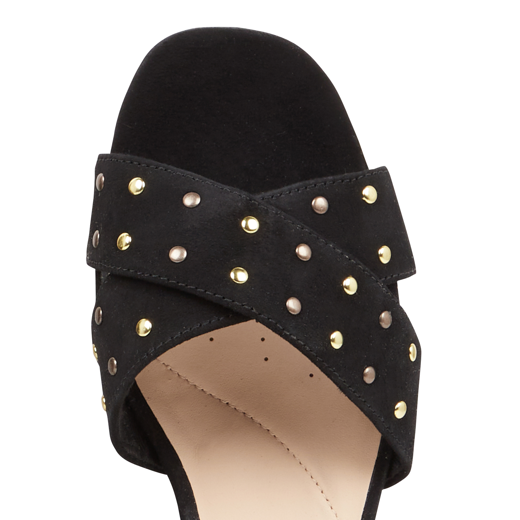 SHEER35 STRAP - Sandales hautes à talons en cuir| Noir