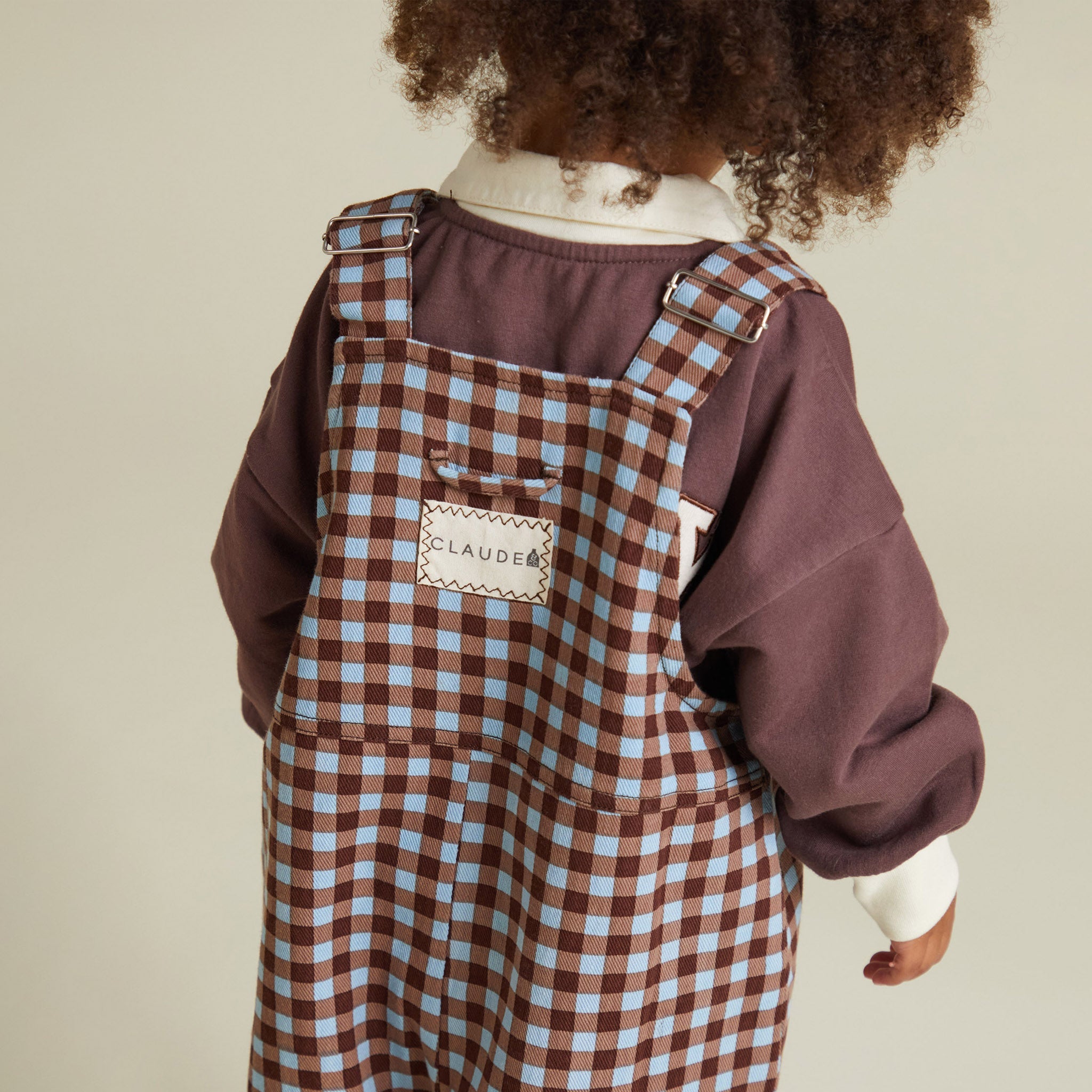 Latzhose August Sky Gingham