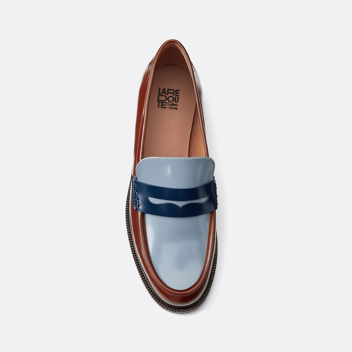 COLEÇÕES LA REDOUTE<br>Mocassins tricolores de pele