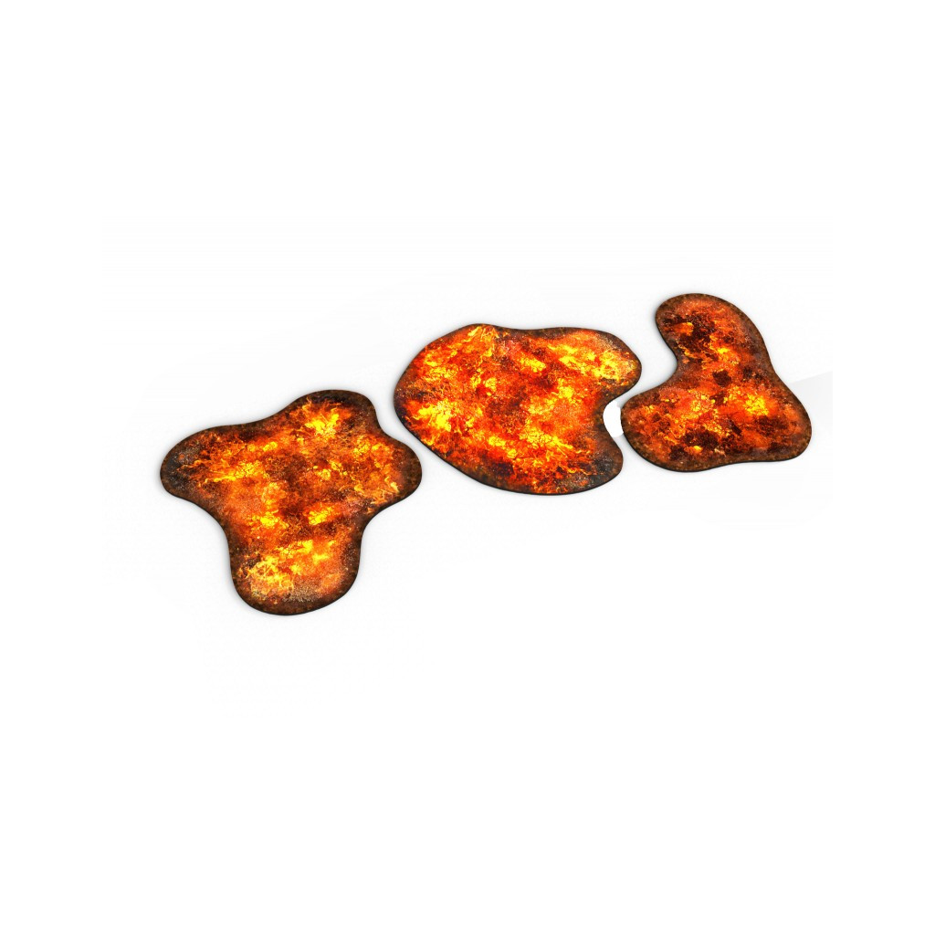 Neoprene 2D Terrain - Burning Forest