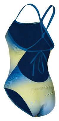 Maillot de Bain 1 Pièce Femme Aquasphere Essential Tie Back Bleu