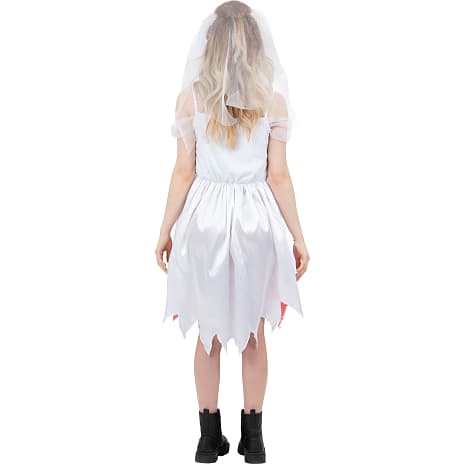 Halloween zombiebrud kostume str. 140