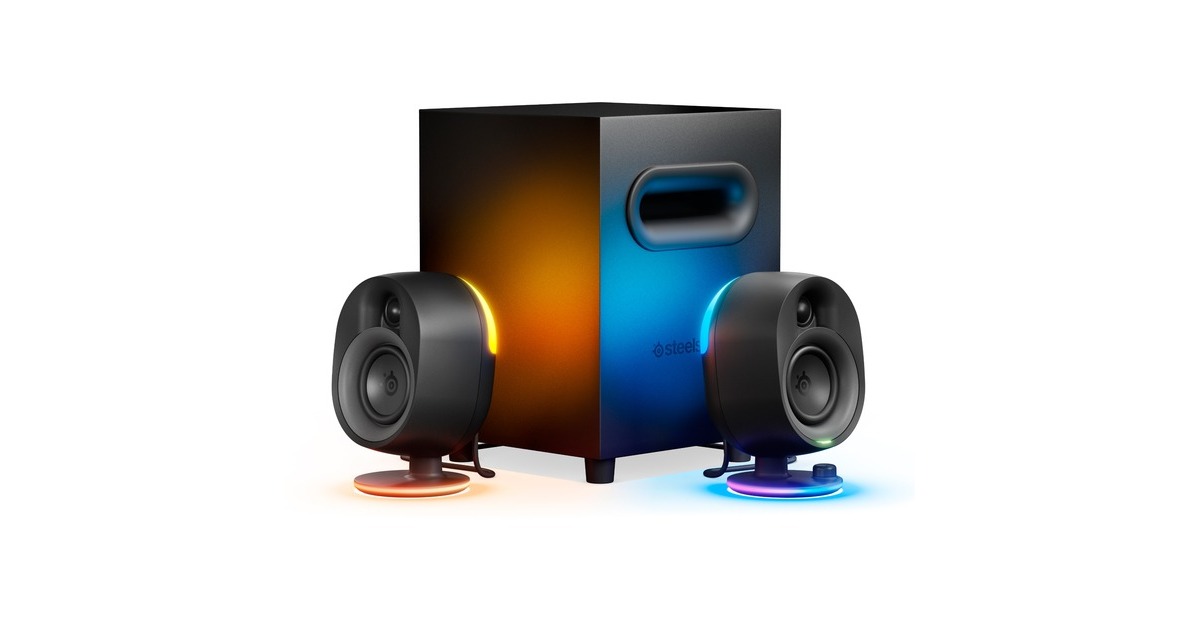 SteelSeriesArena 7 luidspreker  (Zwart, Bluetooth, 3.5 mm jack connector, optische aansluiting)