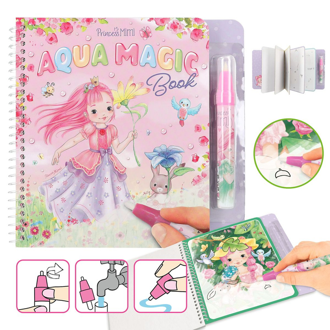 Princess Mimi - Aqua Magic - Malbuch mit Wasserstift