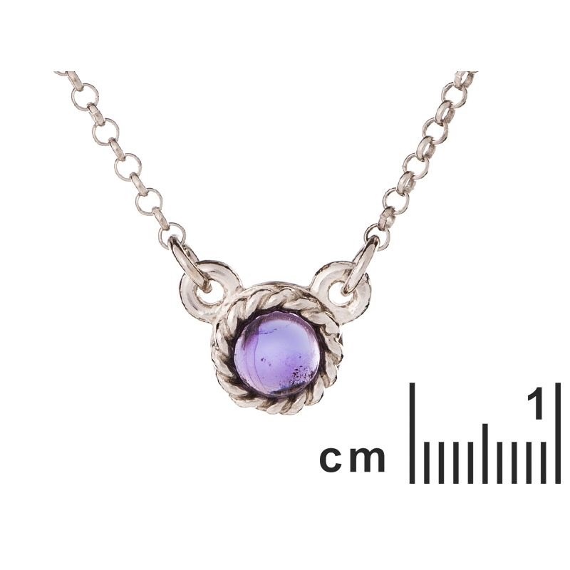 COLLIER ARGENT AMETHYSTE