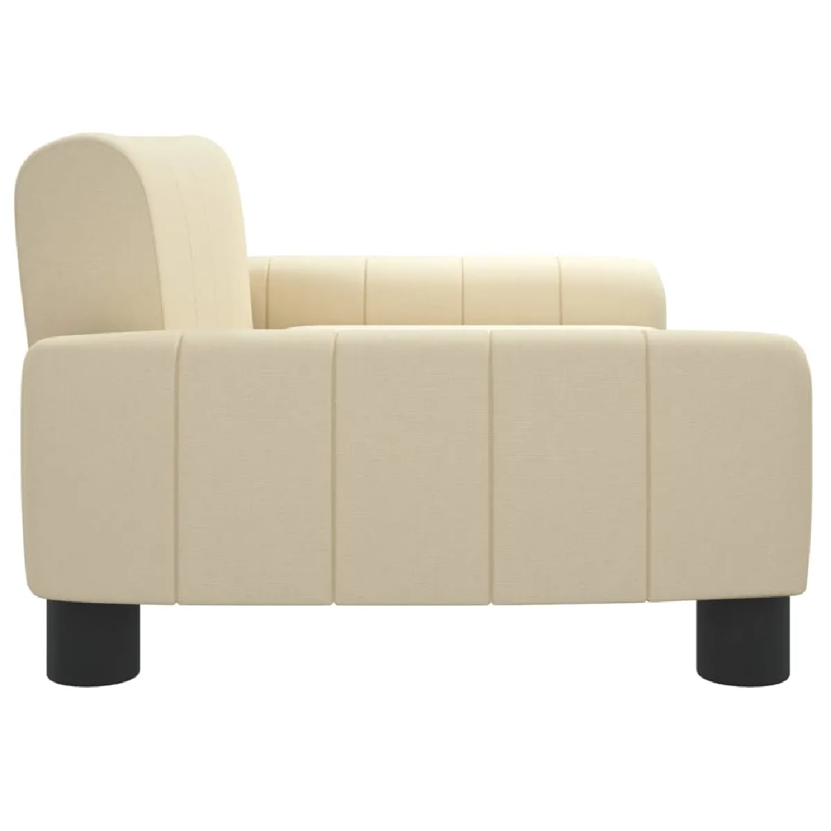 vidaXL Canapé Enfant Crème Tissu