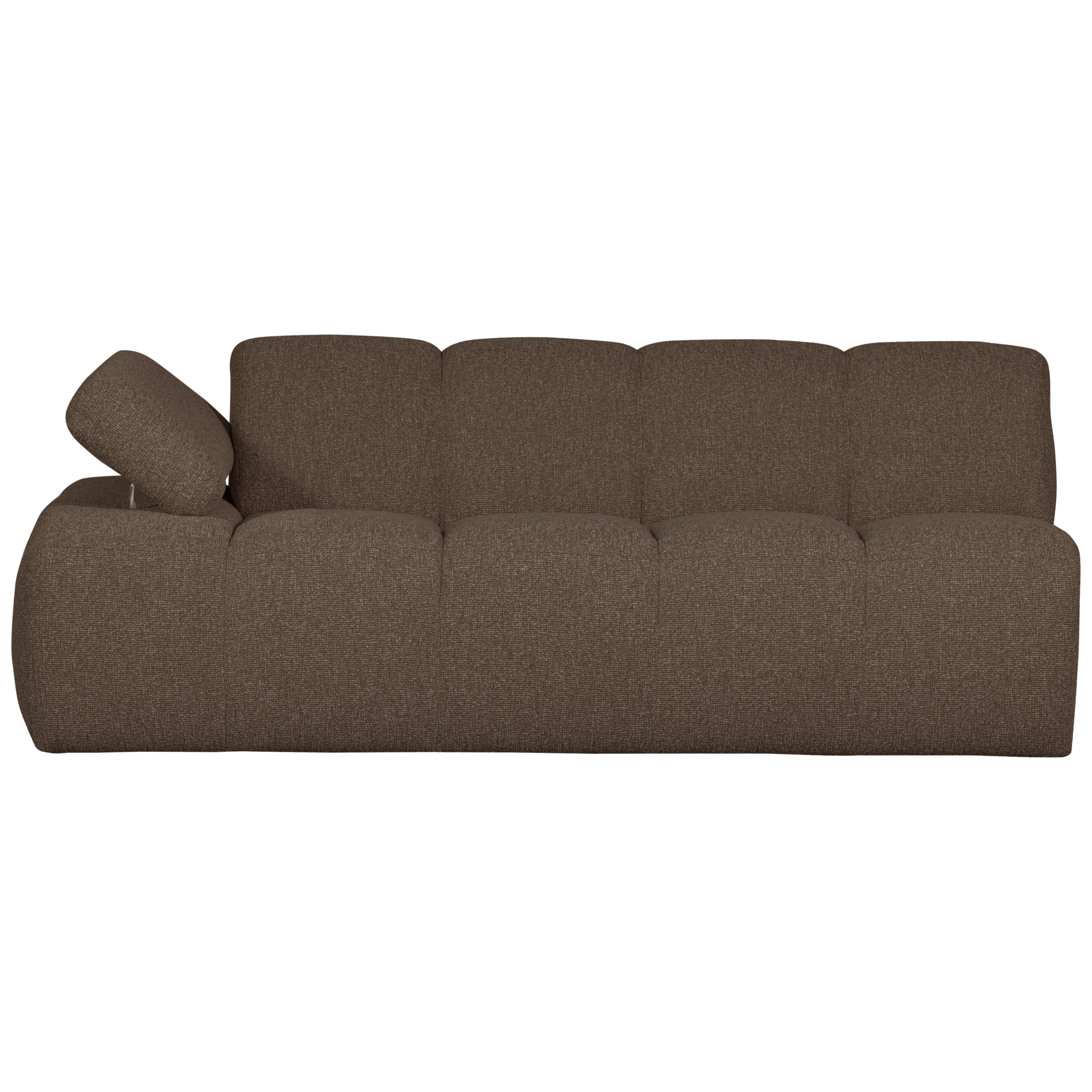 2-zits bank Mojo Mojo 2-zits met Arm Links - Bouclé - Bruin Melange