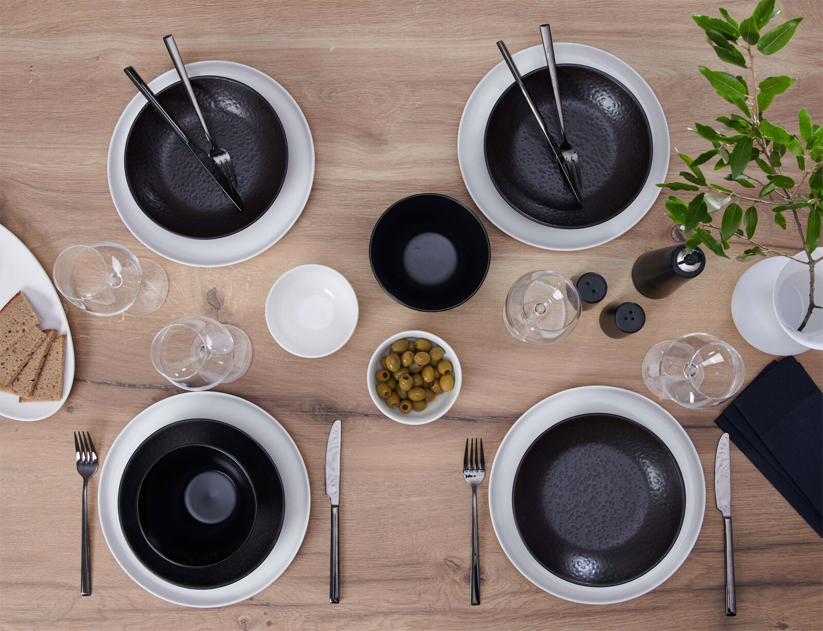 Ritzenhoff & Breker Speiseteller SKAGEN 4er Set weiß