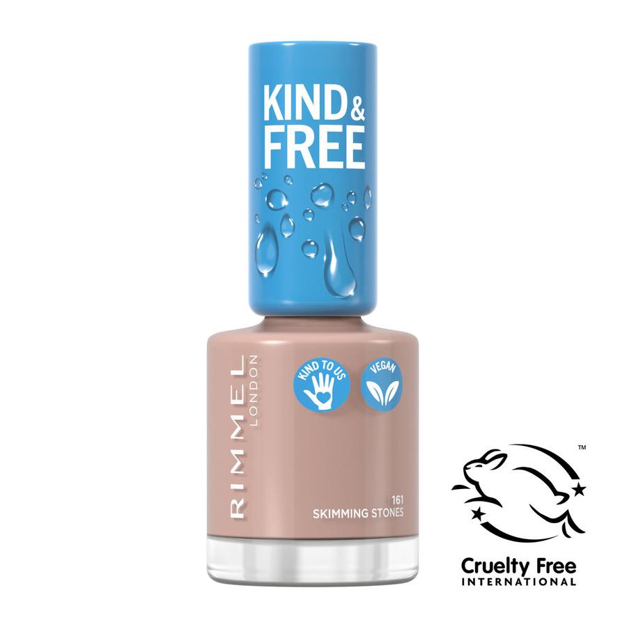 Rimmel London Kind & Free Clean Cosmetics Nail Polish 161 Skimming Stones 8ml