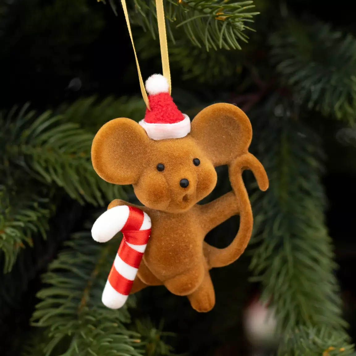 Souris de Noël (H9 cm) Patzy Marron