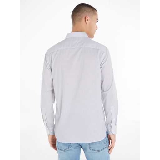 Tommy Hilfiger Core Flex Skjorte, Hvid/Carbon Navy, M
