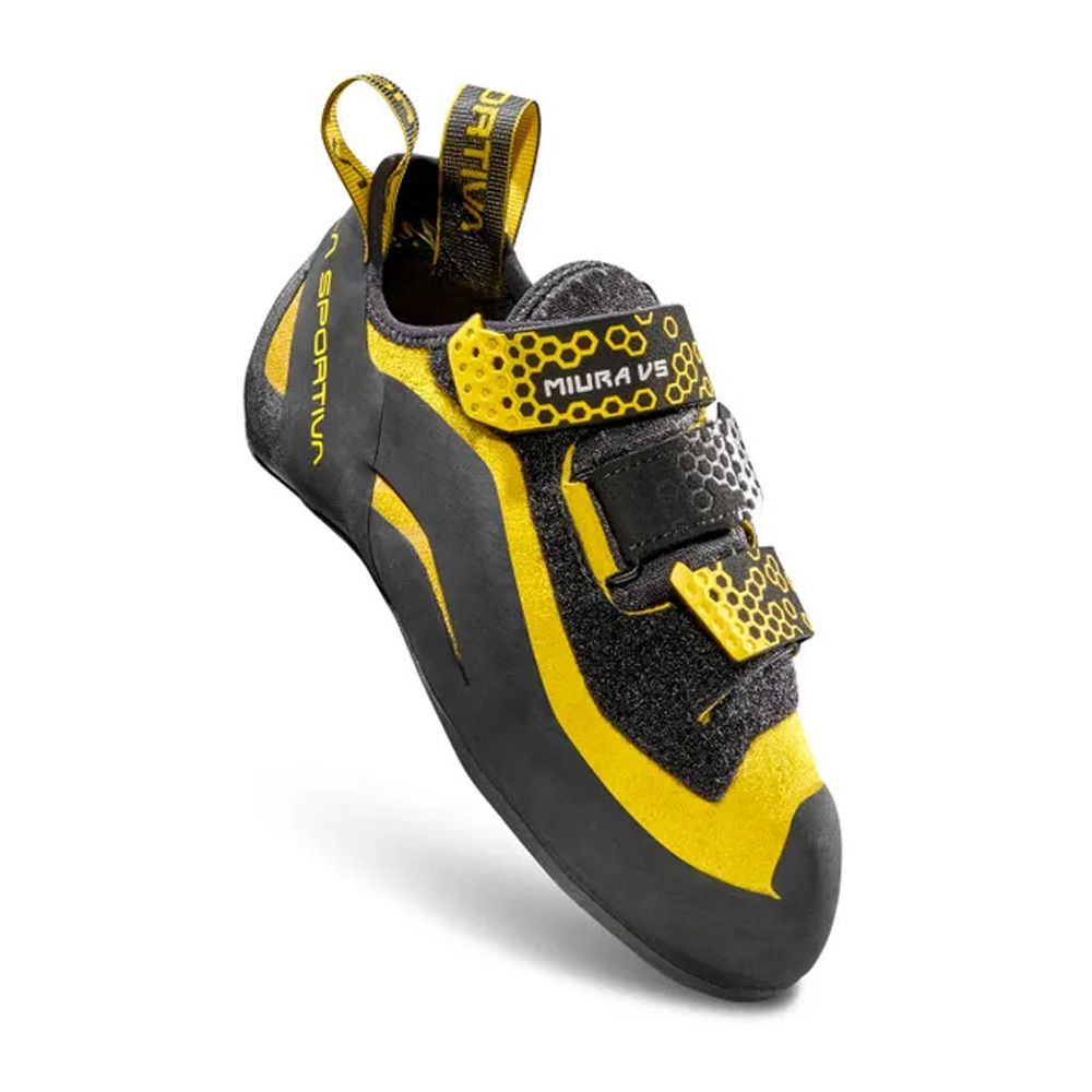 La Sportiva MIURA VS - Chaussons d'escalade Homme black/yellow