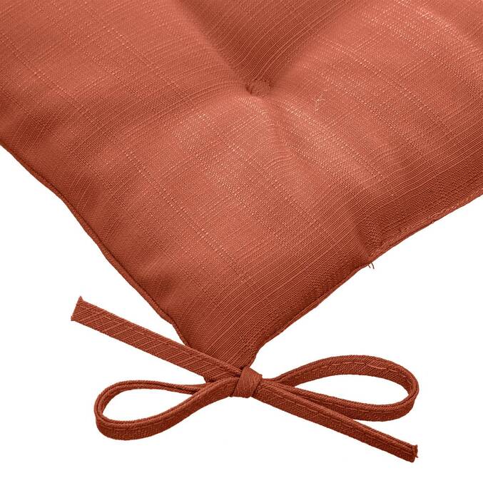 Galette de chaise carrée 4 points KORAI Terracotta