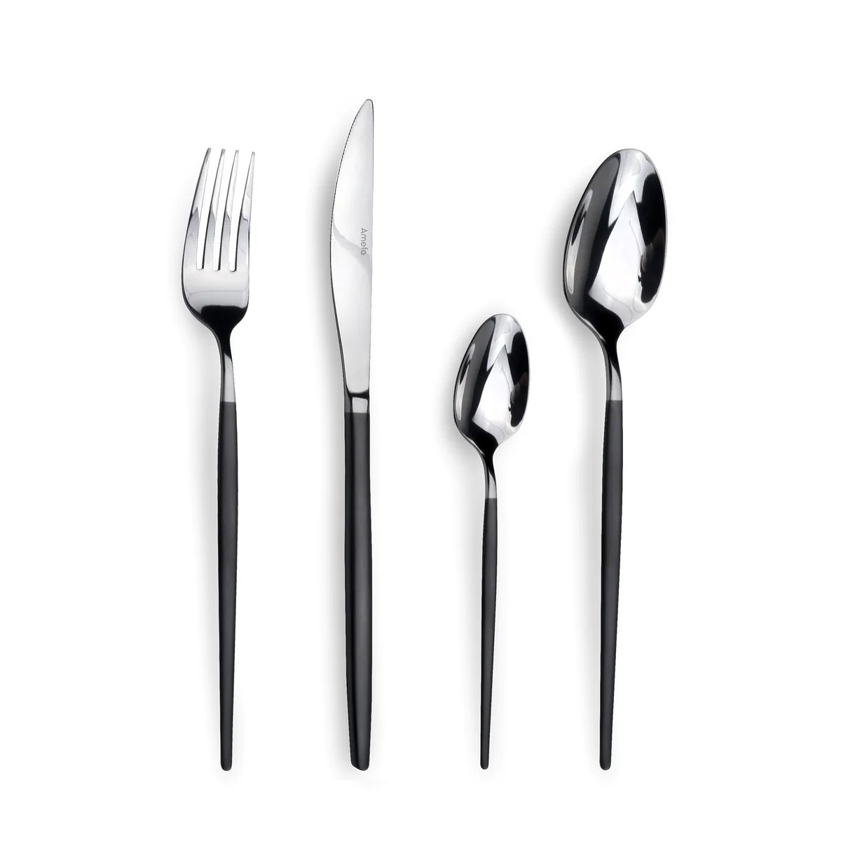 Soprano Noir - Ménagère 24 pièces Amefa