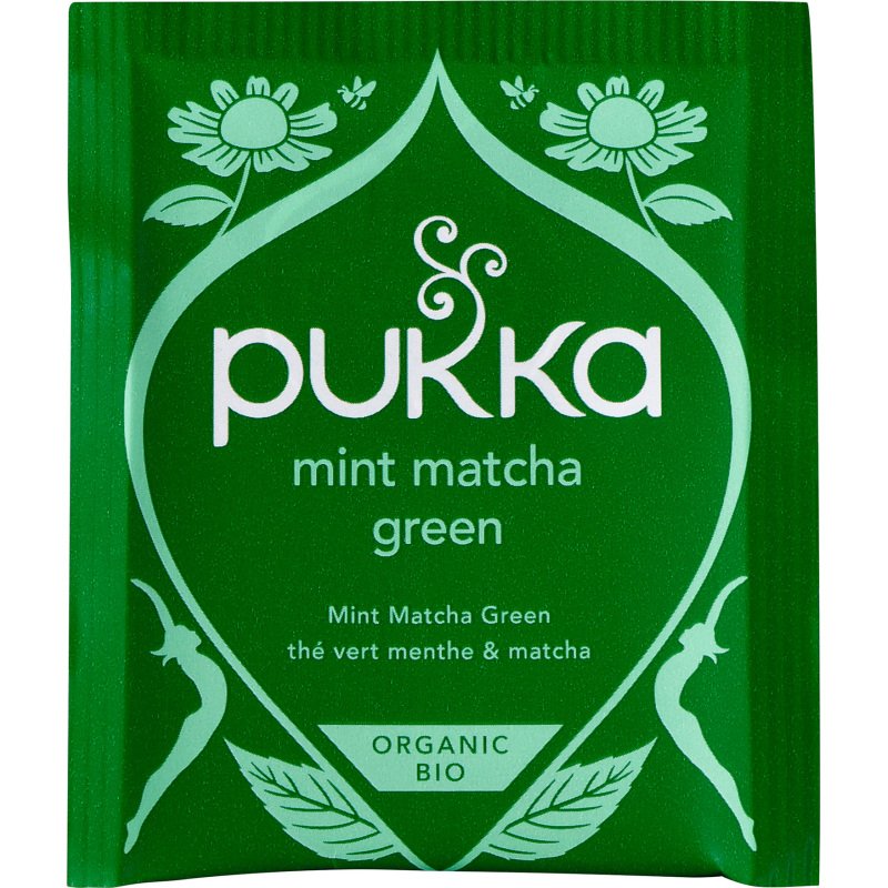 Thé vert menthe et matcha Bio Pukka - Boîte de 20 sachets