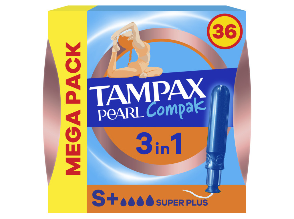 TAMPÕES TAMPAX PEARL COMPAK SUPERPL 36