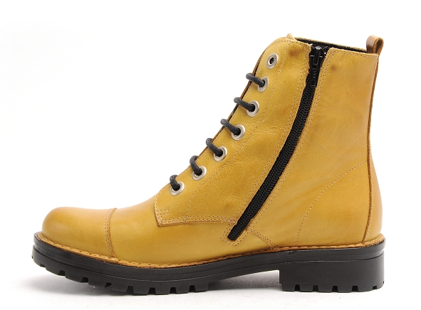 Chacal boots bottine plates femme 6054 jaune