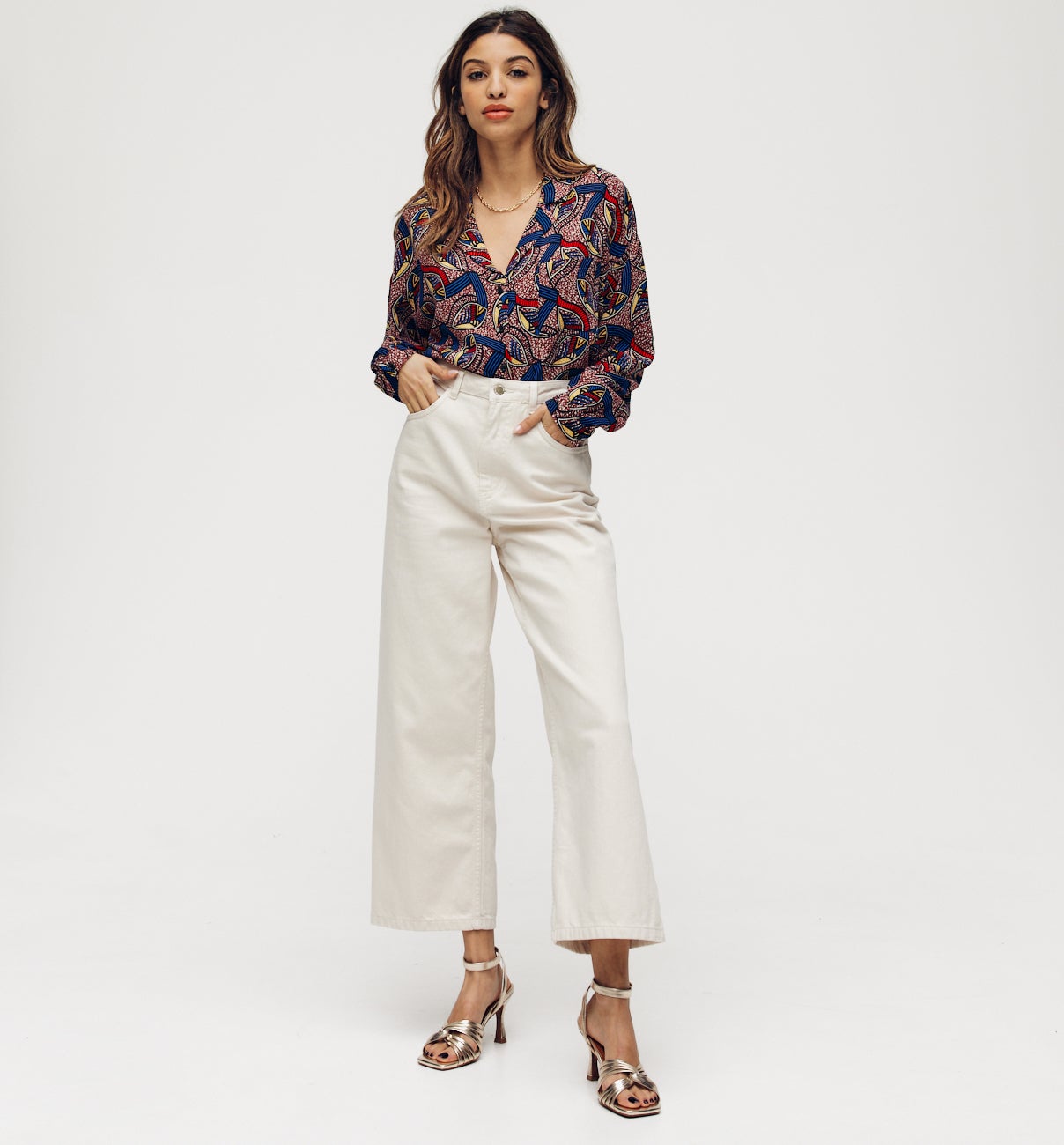 Patron papier chemise CASTILLE - Ecru