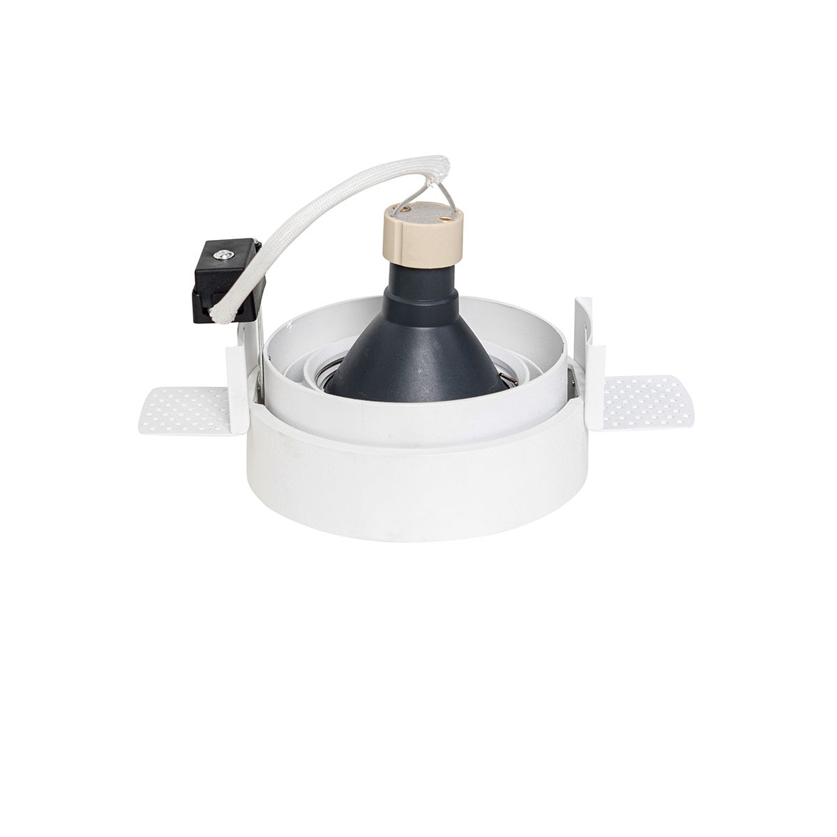 Set van 6 Moderne inbouwspot wit GU10 AR70 rond trimless - Oneon