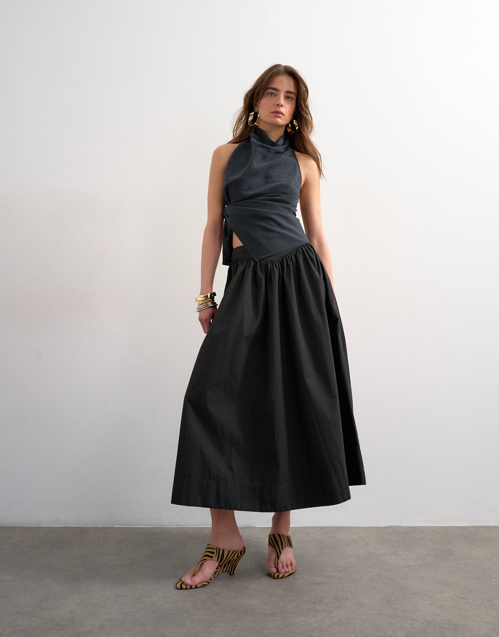 TSSALLY Low waist Lange rok